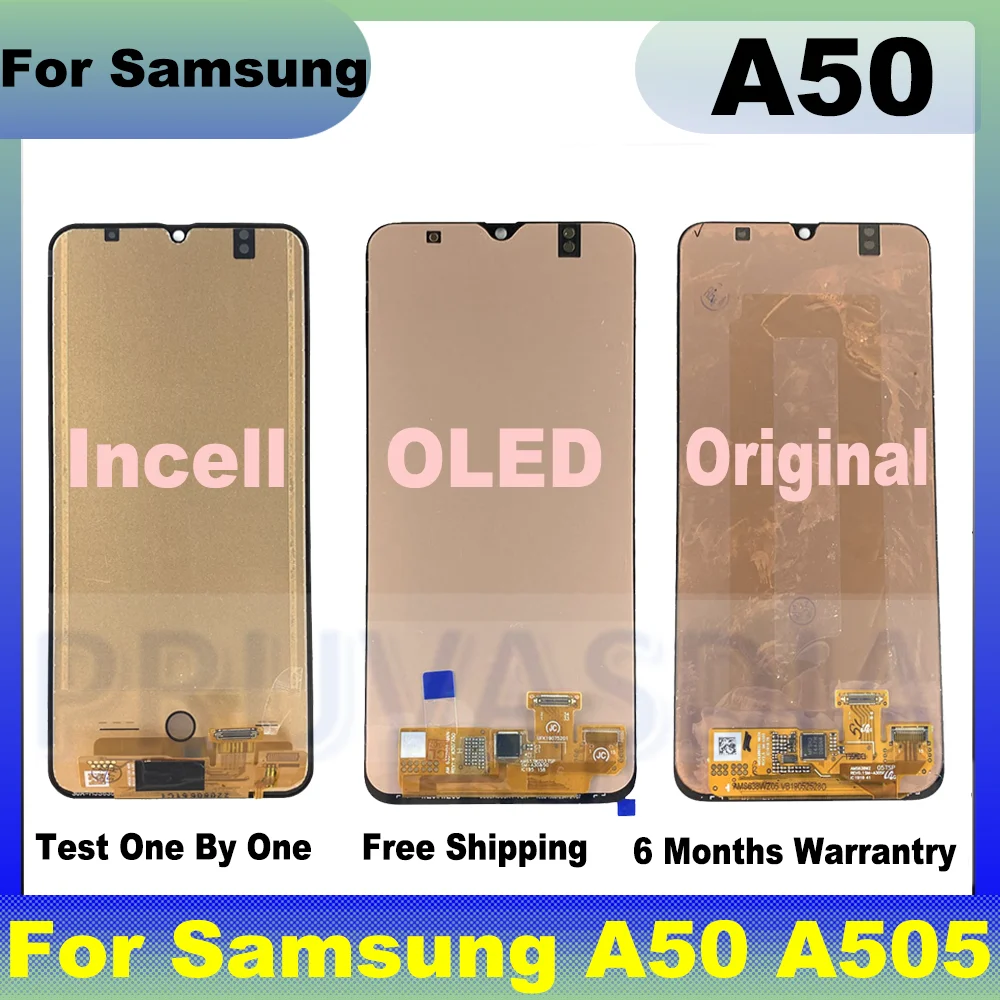 Original For Samsung Galaxy A50 Sma505fn/ds A505f/ds A505 Lcd Display