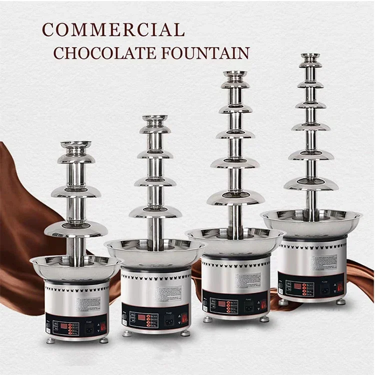 5 Layer Chocolate Fountain Cascade Machine/ Chocolate Fountain Melting Machine/ 110V Fountains For Home