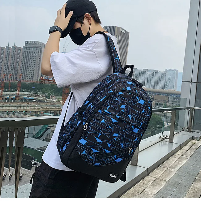Camouflage printing school backpack Large-capacity orthopedic schoolbag for boys girls Laptop backpacks teen Nylon school bags 6