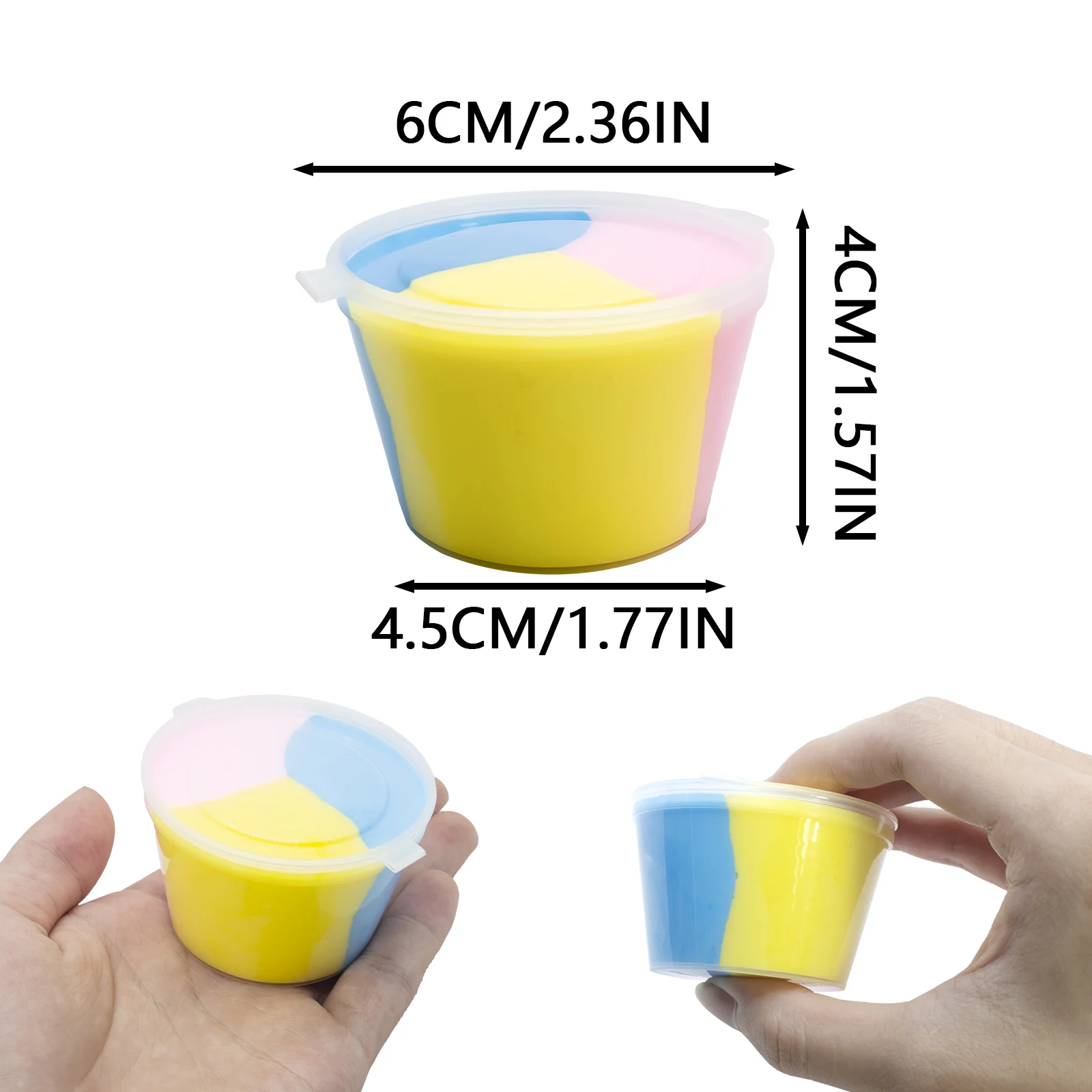 80ml Fluffy Slime Supplies Toys Soft DIY Clay Light Plasticine Non-Sticky Putty Modelling Charms Slime Putty Birthday Party Gift 3