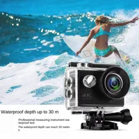 Caméras sous-marines étanches pour casque de vélo, caméra d'action Ultra HD, caméras vidéo statiques, caméra de sport en plein air, 2.0 ", 4K, 30FPS, WiFi 2