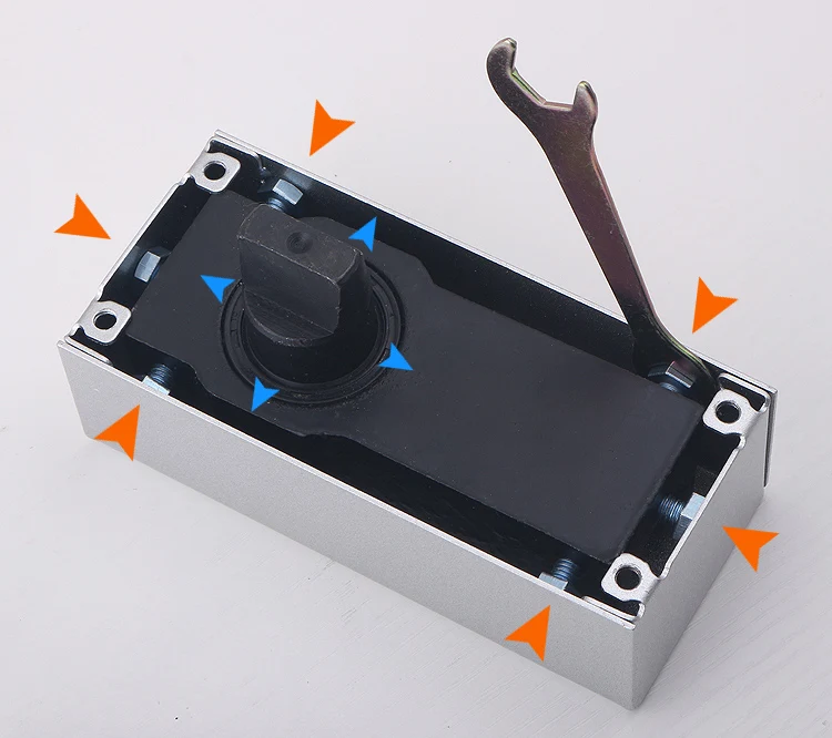 

360-degree rotating shaft Wooden door hinge upper and lower door shaft Tiandi shaft rotating shaft