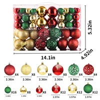 100pcs Christmas Decor Baubles Tree Xmas Balls Party Wedding Ornament Party Supplies Xmas Ornament Ball Xmas Baubles 6