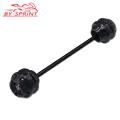 Rear black wheel
