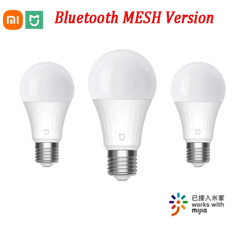 

Xiaomi Mijia LED Bulb Bluetooth MESH Version 5W 500lm 2700K-6500K Color Temperature E27 Smart Bulb 220V Works with Mi Home App