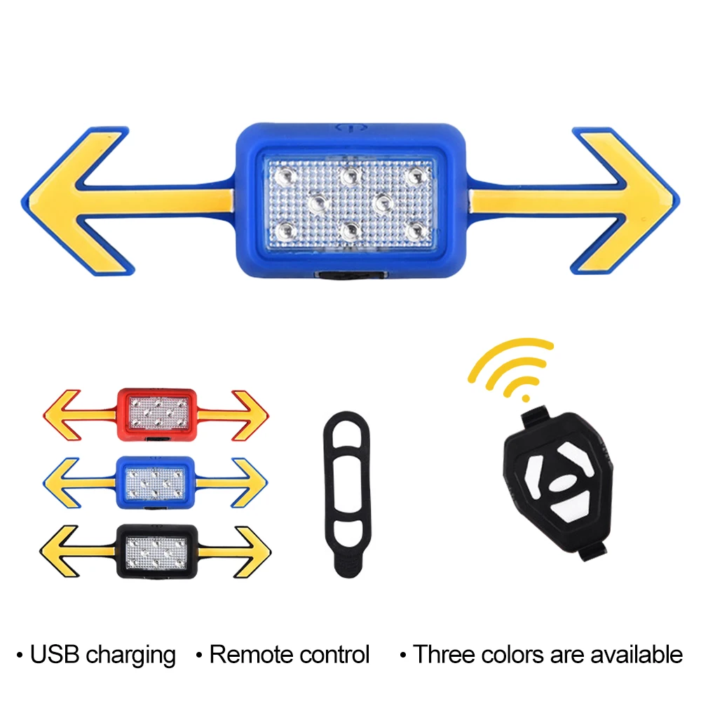 Description Picture 2 of itemBicycle Helmet Taillight USB Rechargeable Turn Signals Light Wireless Remote Warning Light for Safety Riding Bicycle Accessory