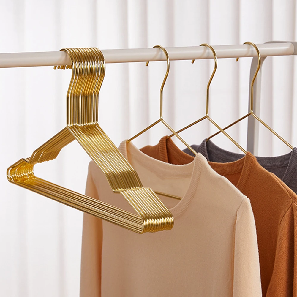 5/10pcs Metal Non-Slip Triangles Hanger Multifunctional Wet Dry Dual Use Stable Clothes Hanger For Clothing Suit Towel Organizer 2
