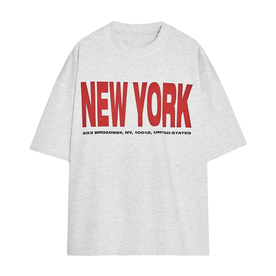 PB&ZA2025 Summer New Arrivals Women's Retro Casual Letter Printed Round Neck Drop Shoulder Short Sleeve T-Shirt 3253/342