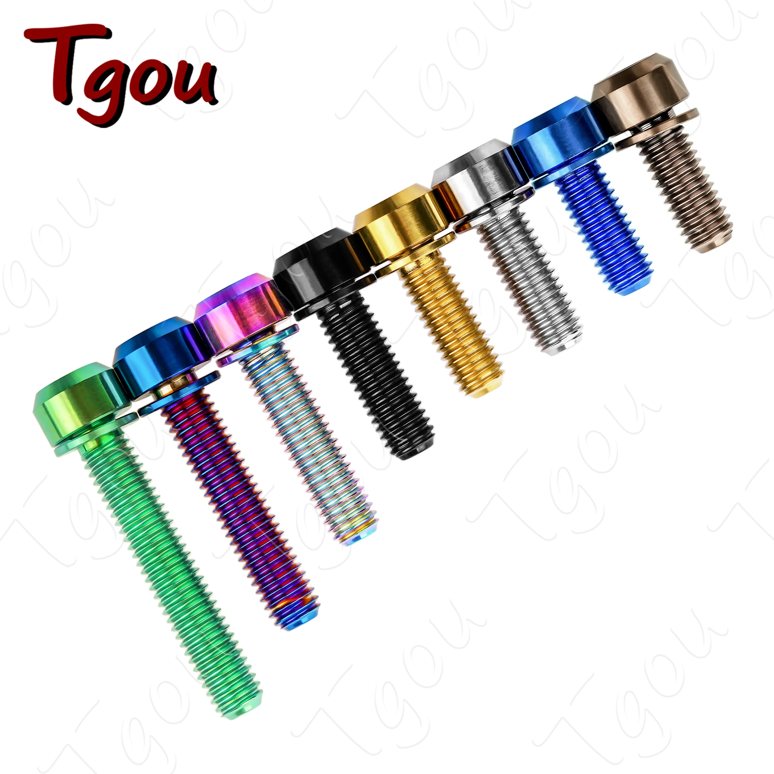 テーパードヘッド チタン製ボルトとナット， チタン合金製 六角