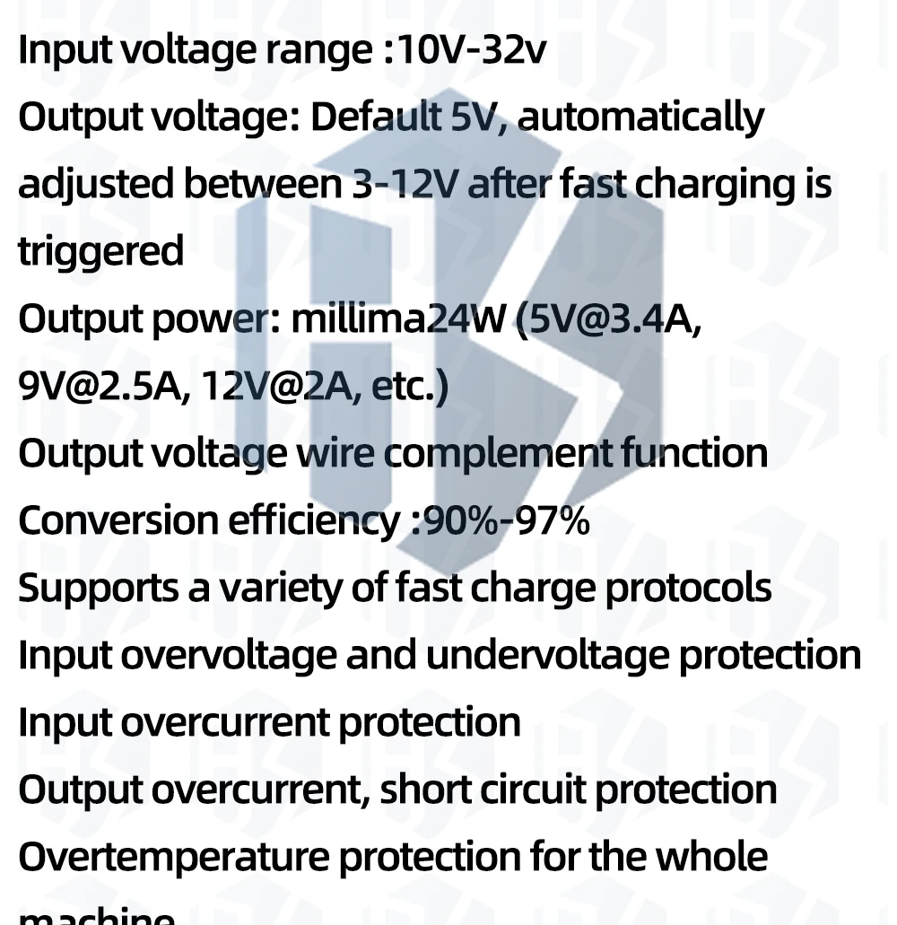 1~10 Stück USB DC Step-Down Modul 12V 24V QC2.0 QC3.0 Schnellladung Handy-Ladeplatte für Schnellladegerät – Detail 21
