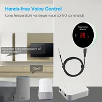 Haozee Tuya Smart WIFI Thermometer With External Temperature Probe USB Charge or Rechargable Battery - Image 3