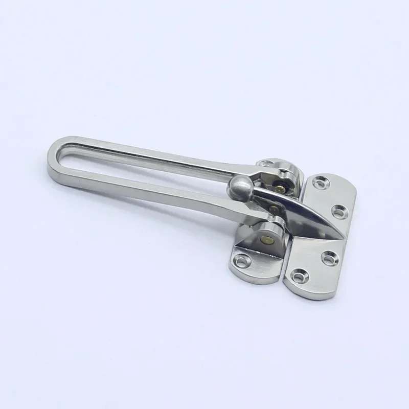 Alloy Anti-Theft Door Buckle Factory Hotel Safety Chain A- Type Bolt Brushed Anti-Lock Door Buckle Insurance