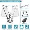 79 Inches Clothes Drying Rack, Stainless Steel Garment Rack Adjustable and Foldable Space Saving Laundry Drying Rack for Indoor 3
