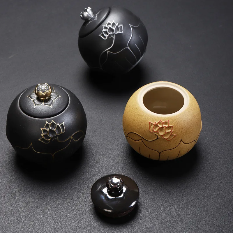 Black Urns for Ceramics Ashes Sealed Cremation Funeral Keepsake Human Pet Memorial Suitable Home Fireplaces Burial Ash Urn