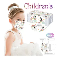 Kids Children'S Mask Disposable Face Mask Industrial 3ply Ear Loop 50pcs Mask Disposable Mouths Covers Cubre Bocas Desechables 2