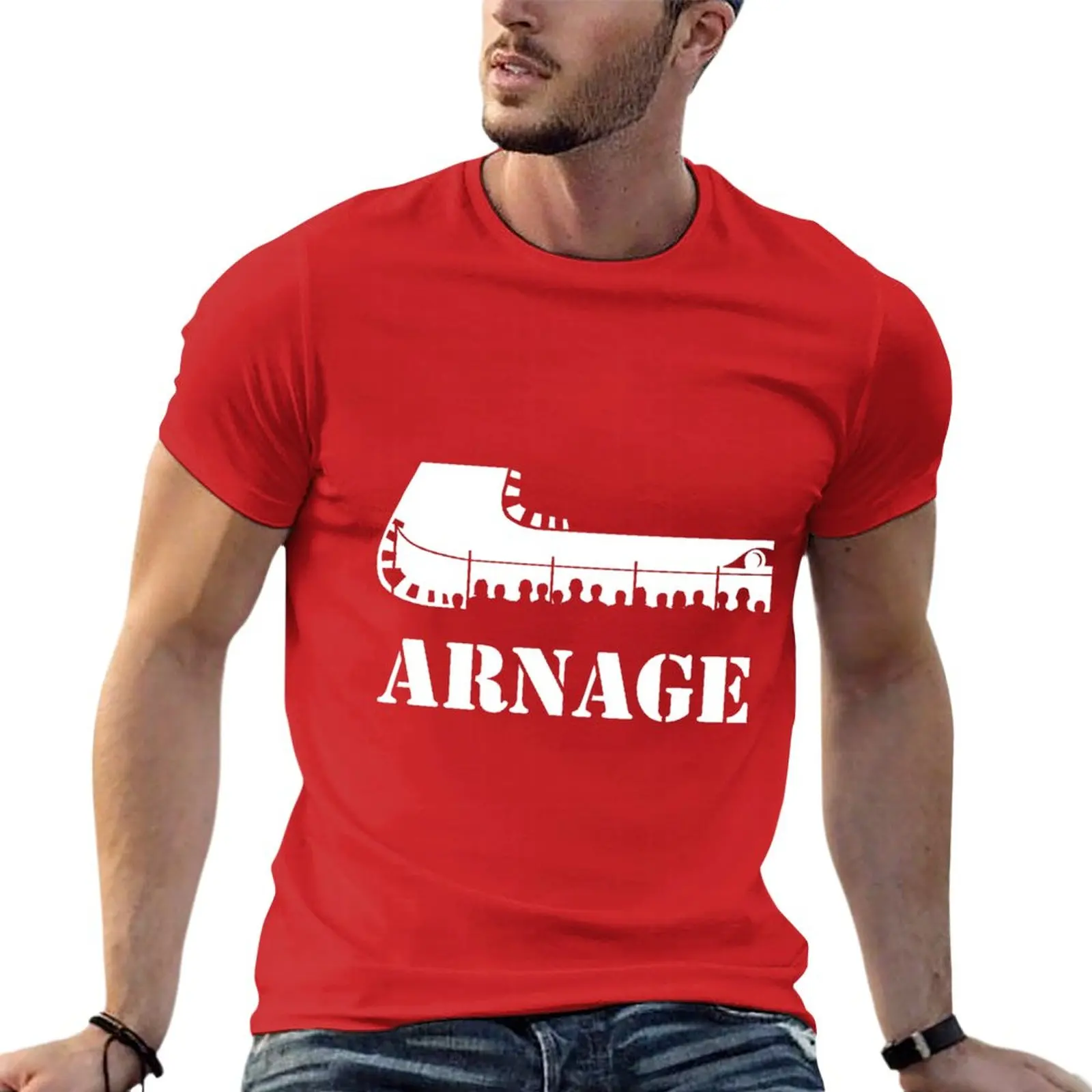 

New Arnage Corner at Le Mans - A spectator favorite - Racing Red version T-Shirt plus size tops mens t shirts casual stylish