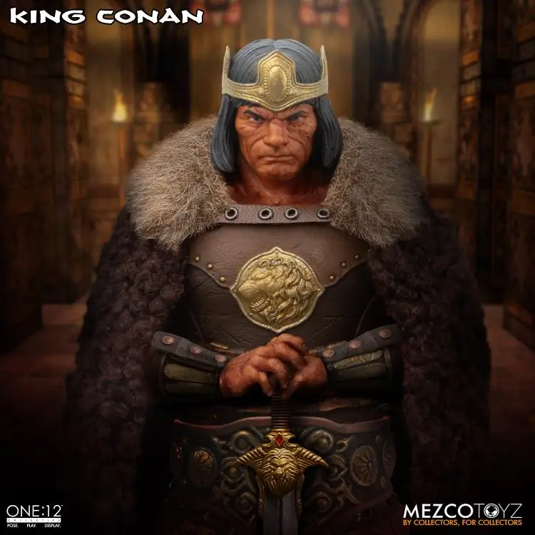 Mezco ONE:12 킹 코난 액션 피규어, 1/12 컬렉션, 애니메이션 피규어 모델 조각상, 오리지널 피규어 장난감, 취미, 어린이 선물