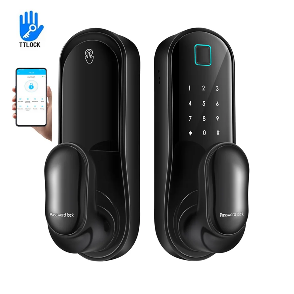 

Digital ElectronicTtlock Smart Door Lock Fingerprint/Smart Card/Password/Key/App Unlock Keyless Entry