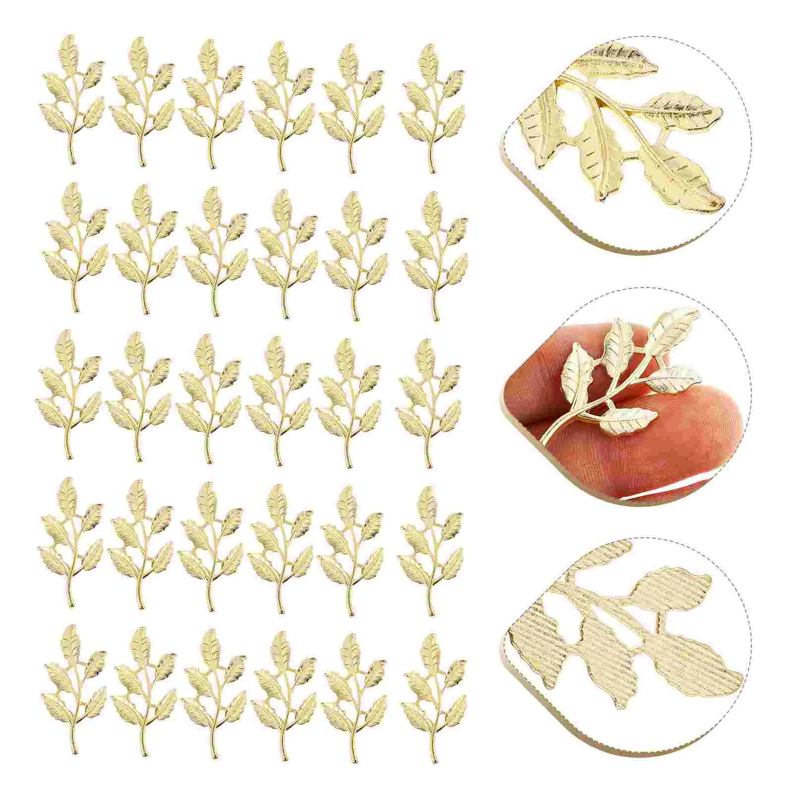 

30 Pcs Jewelry Accessories Headwear Vintage DIY Headdress Alloy Phone Case Decor