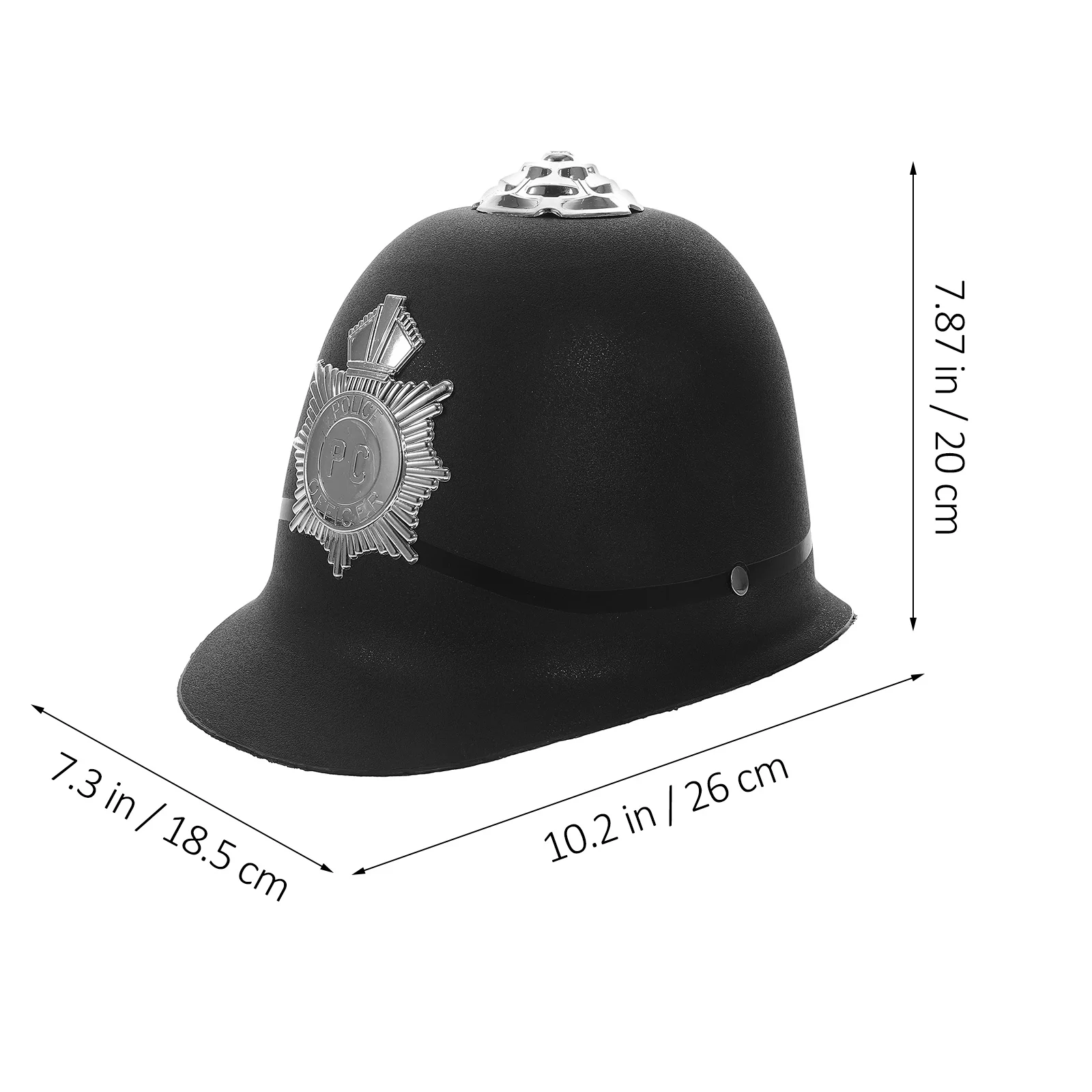 Chapeau de police Bobby anglais pour adultes et enfants, casquette de  policier, diadème, cosplay, insigne - AliExpress, image size:1600x1600