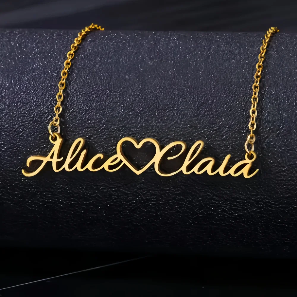 Personalized Customization of Name Pendant Necklace with Different Fonts and Styles for Perfect Party and Holiday Gifts Family