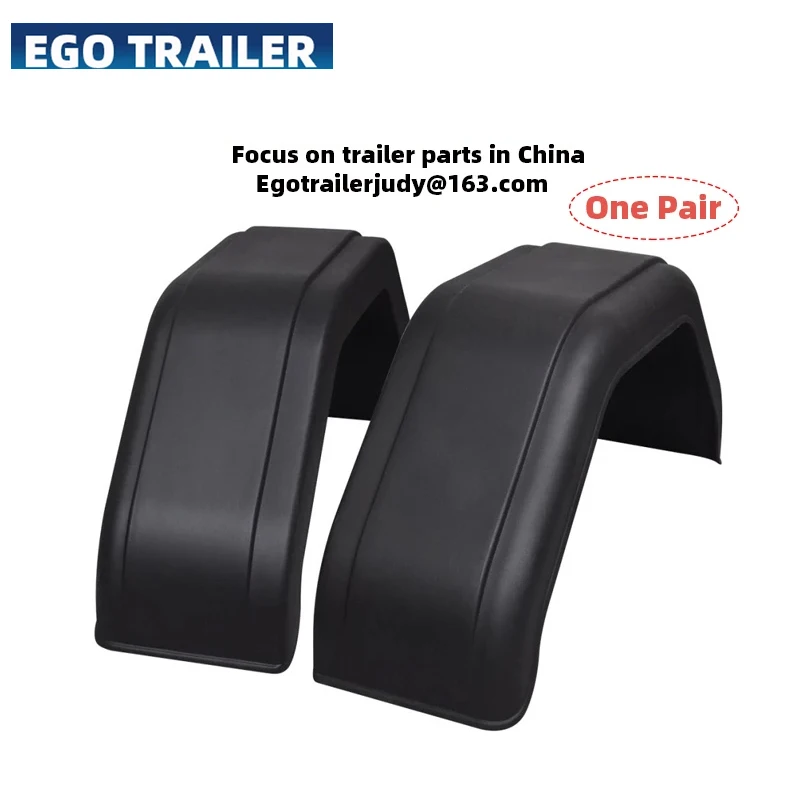 EGO 2PCS Trailer Plastic Mudguard Fender Cover for single Wheels 12”~13” RV Parts Camper Caravan Accessories w074 luggage wheels replacement plastic left