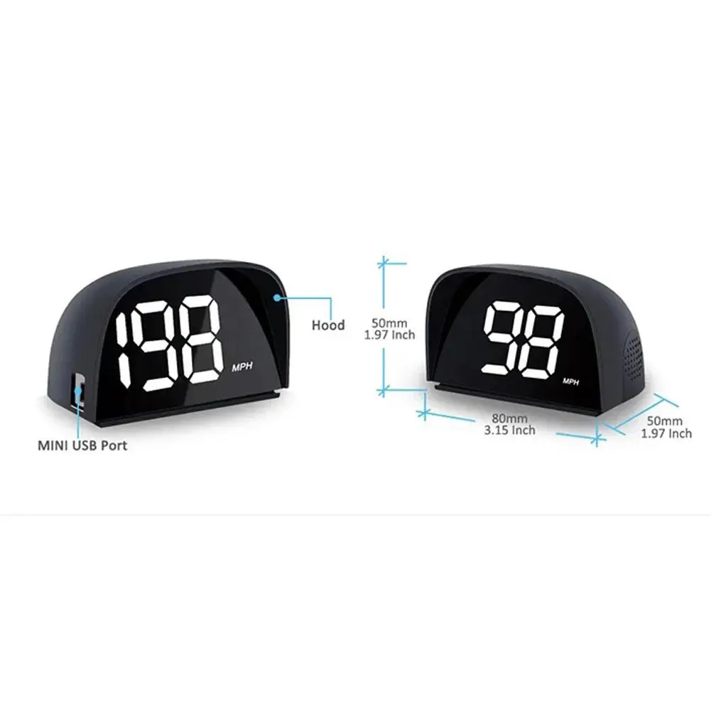 ڵ Ϲ HUD  ÷ GPS BeiDou ǽð ÷, KM/MPH ڵ  ׼, 2024 