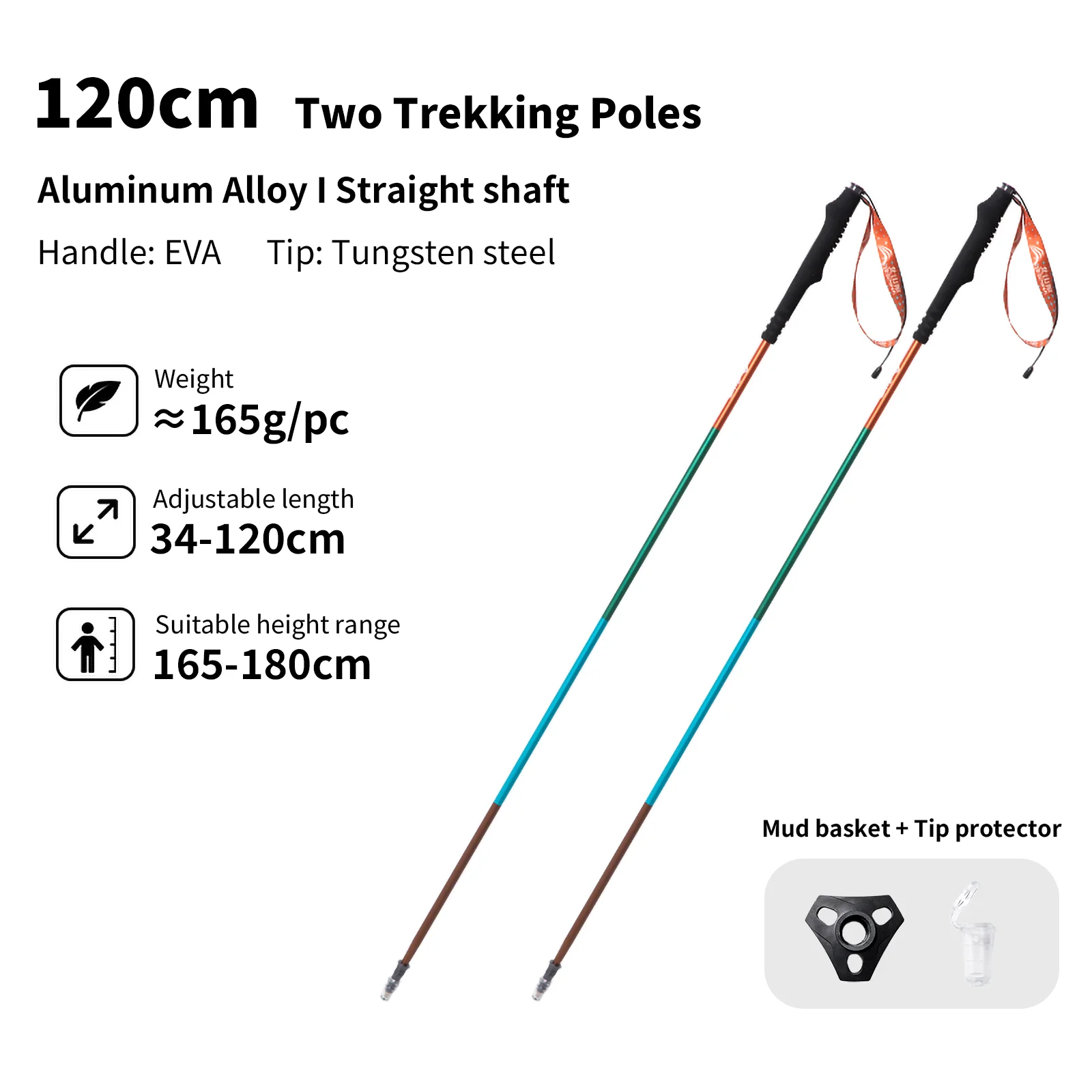  slider image of BISINNA 2pcs Trekking Poles