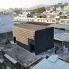 Black inflatable cube tent, tall tent, large space, two doors, suitable for outdoor party events 6