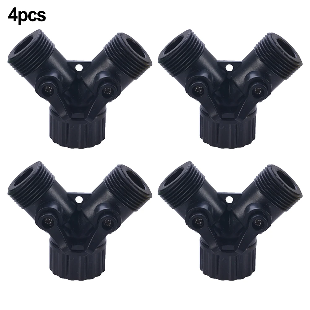 

Double 2-Way Tap 4Pcs Water Valves Garden 3/4\\\\\\\\\\\\\\\" Double 2-Way Tap Connector Adaptor Industrial Irrigation