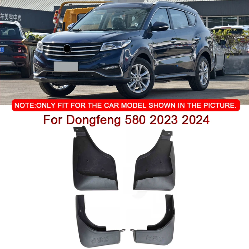 

For Dongfeng 580 2023 2024 2025 Car Styling ABS Car Mud Flaps Splash Guard Mudguards MudFlaps Front Rear Fender Auto Accessories