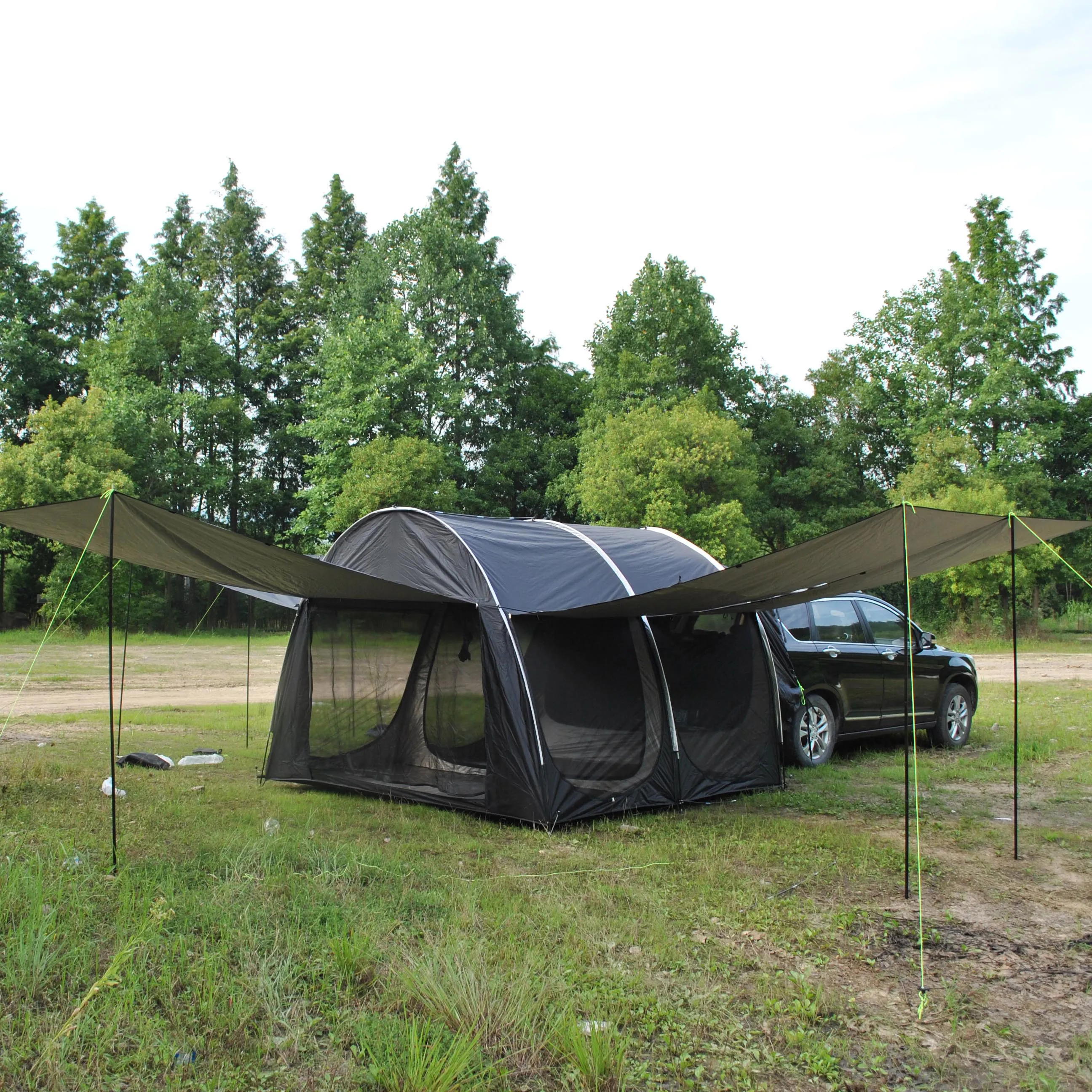 

CZX-625 2 room Car rear awning tent,Outdoor portable camping car rear tent Multi-person rainproof pergola Camping canopy tent