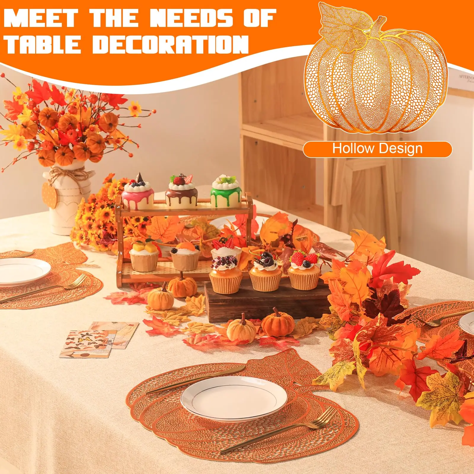 Thanksgiving Pumpkin Harvest Placemats 5