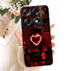 Floral Marble Soft Silicone Protective Case - Moto X70 Air (TGhei2290)
