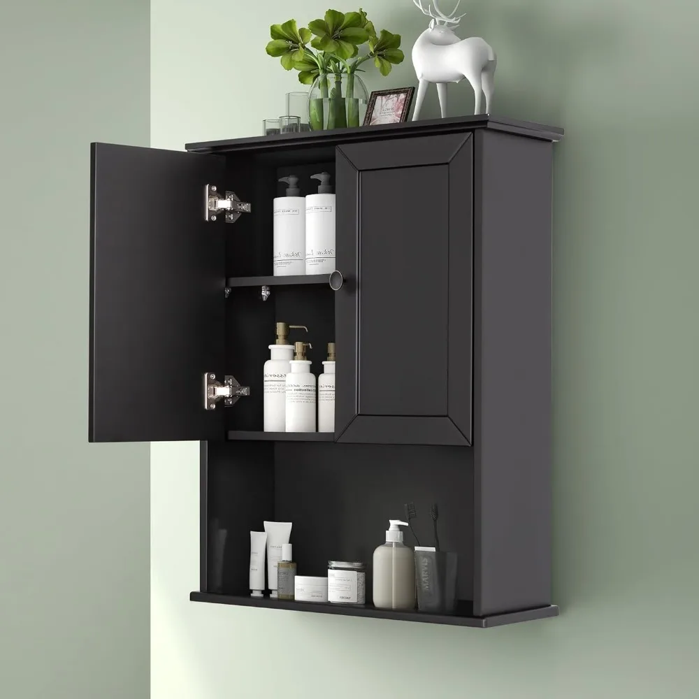 

Шкаф настенный деревянный с регулируемыми полками, 24x30 дюймов, 2 двери