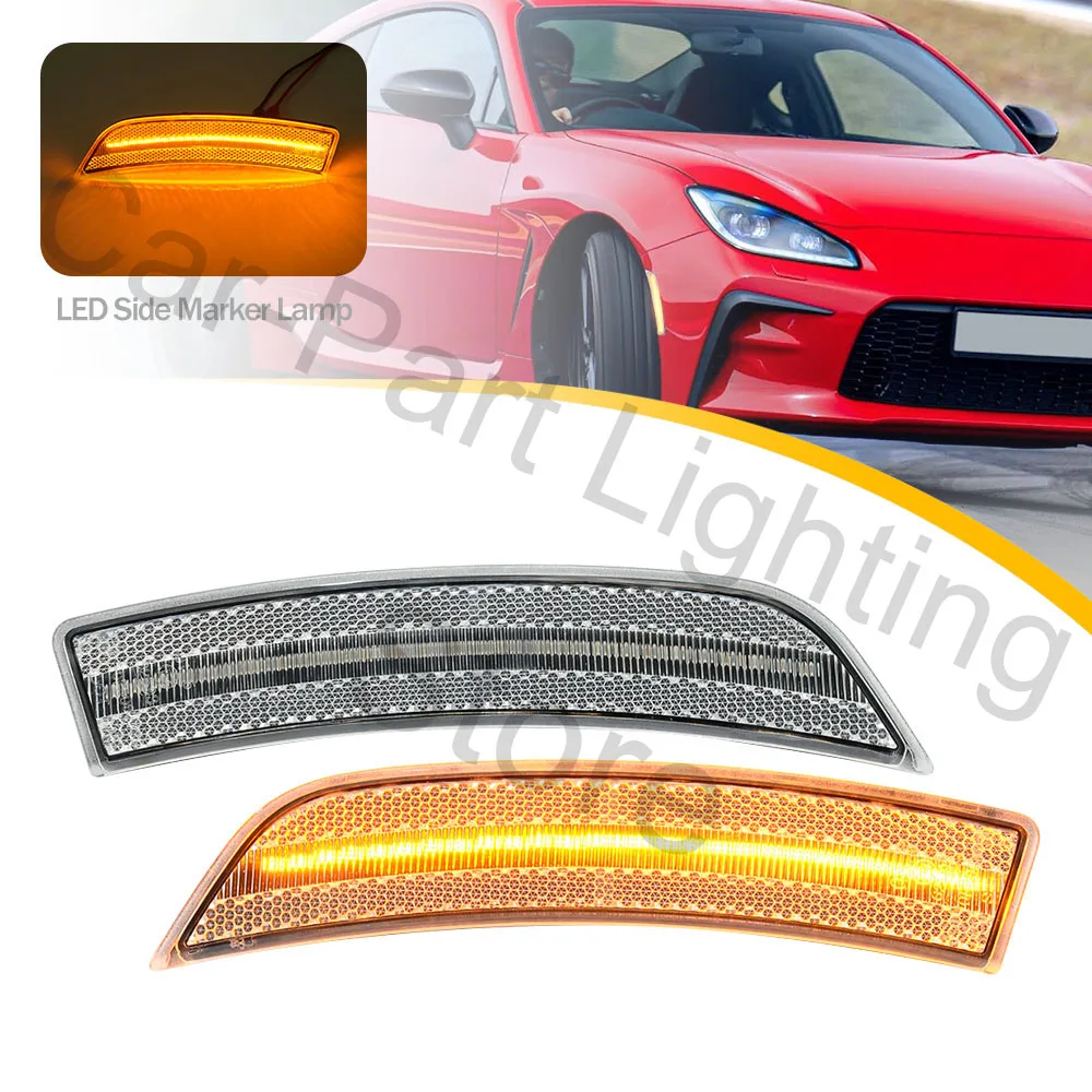 2PCS Car For Toyota GR86 ZN8 Subaru BRZ ZD8 2022+ Front LED Side Marker