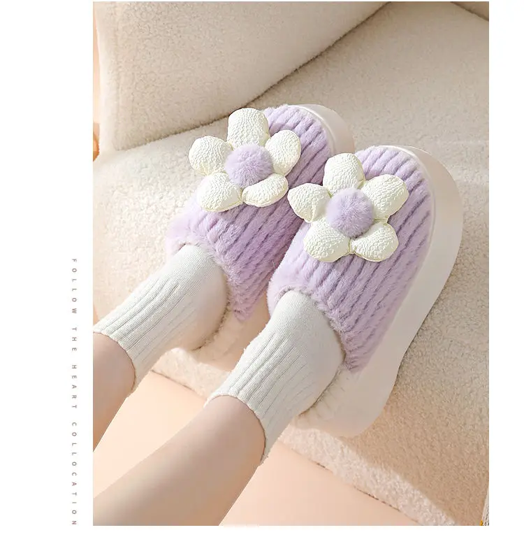 Warm Platform Indoor Slippers for Women - true deals club