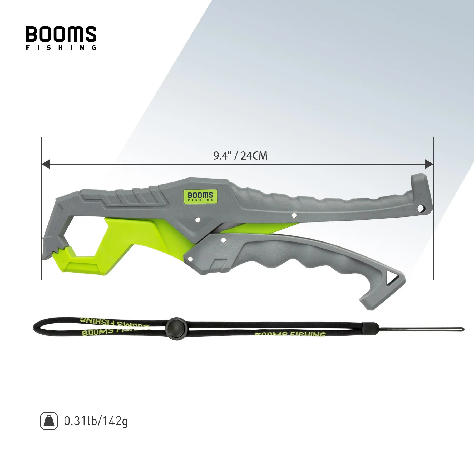 Fish Gripper Booms Fishing G05 Glass Fiber with Lanyard Anti-Rust Anti-Corrosion Grabber Keeper Safer For Fish Grip Fishing Tool