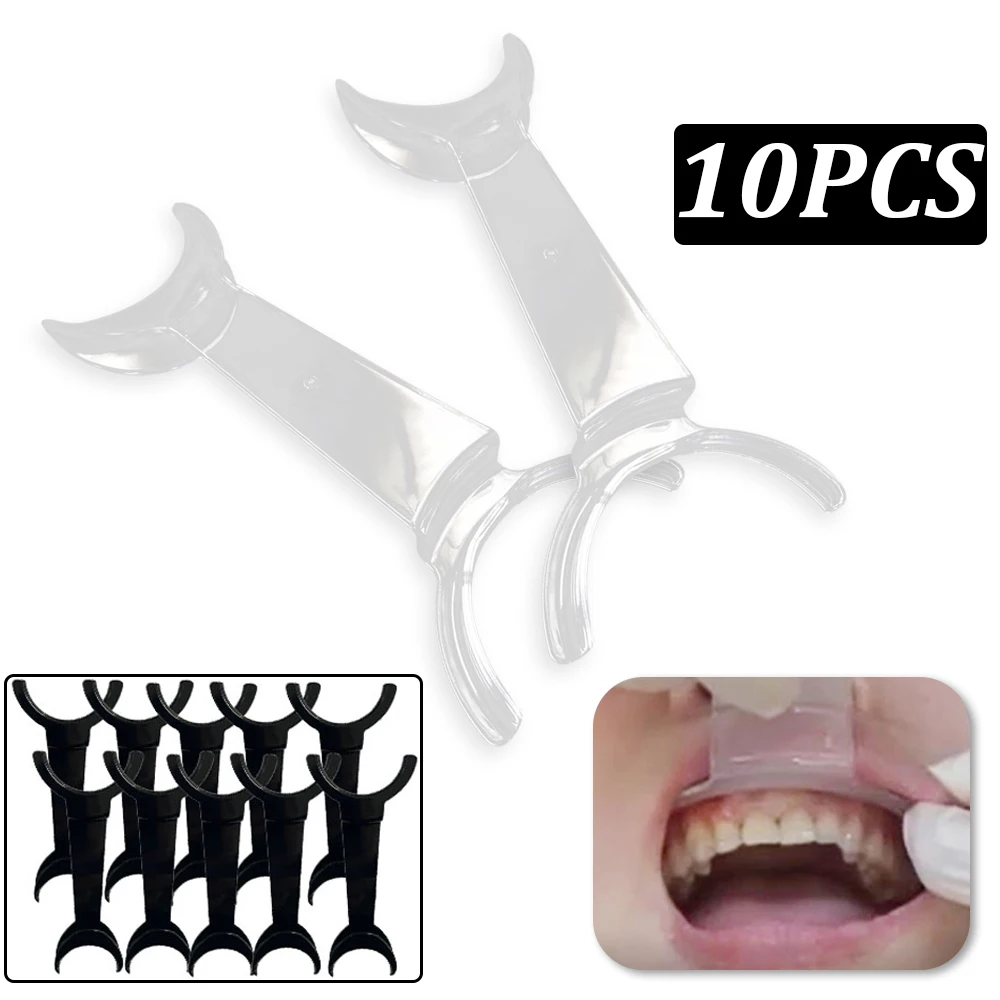 5/10Pc Dental Double Head Retractor Upper Lower Lip Retractor Lip Intraoral Cheek for Adults/children Mouths Opener Dentist Tool 5 pieces of silicone dental mouth opener bracket fixed retractor with hole bite block dentist accessories dentist tools