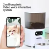 5L smart pet feeder with camera and dual bowls