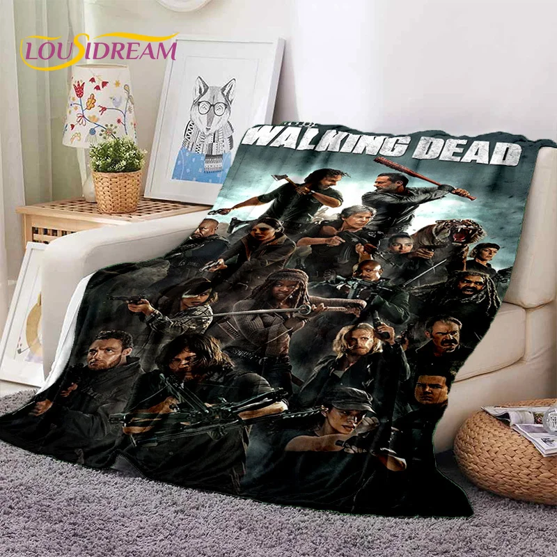 워킹 데드 링컨 TWD 부드러운 담요, 따뜻한 던지기 담요, 편안한 담요, 피크닉 침대 소파 홈 침실 선물