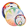 12/18 Colors Tattoo Colors Wheel Pigment Paper Card Supplies Three-tier Mix Guide Central Circle Rotate Tattoo Accessories 1