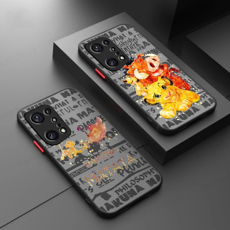 Disney Lion King Cute For Oppo Find F21 X5 Pro X3 Pro Lite Pro Neo 4G 5G Custodia Per Telefono Traslucida Smerigliata