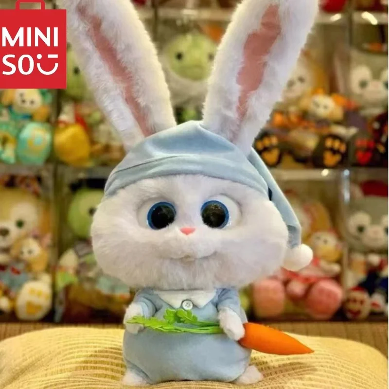 

Miniso Kawaii Rabbit Boss Plush Dolls Toys Secret Life Of Pets Stuffed Plushine Pillow Toys Cute Cartoon Children's Doll Gifts