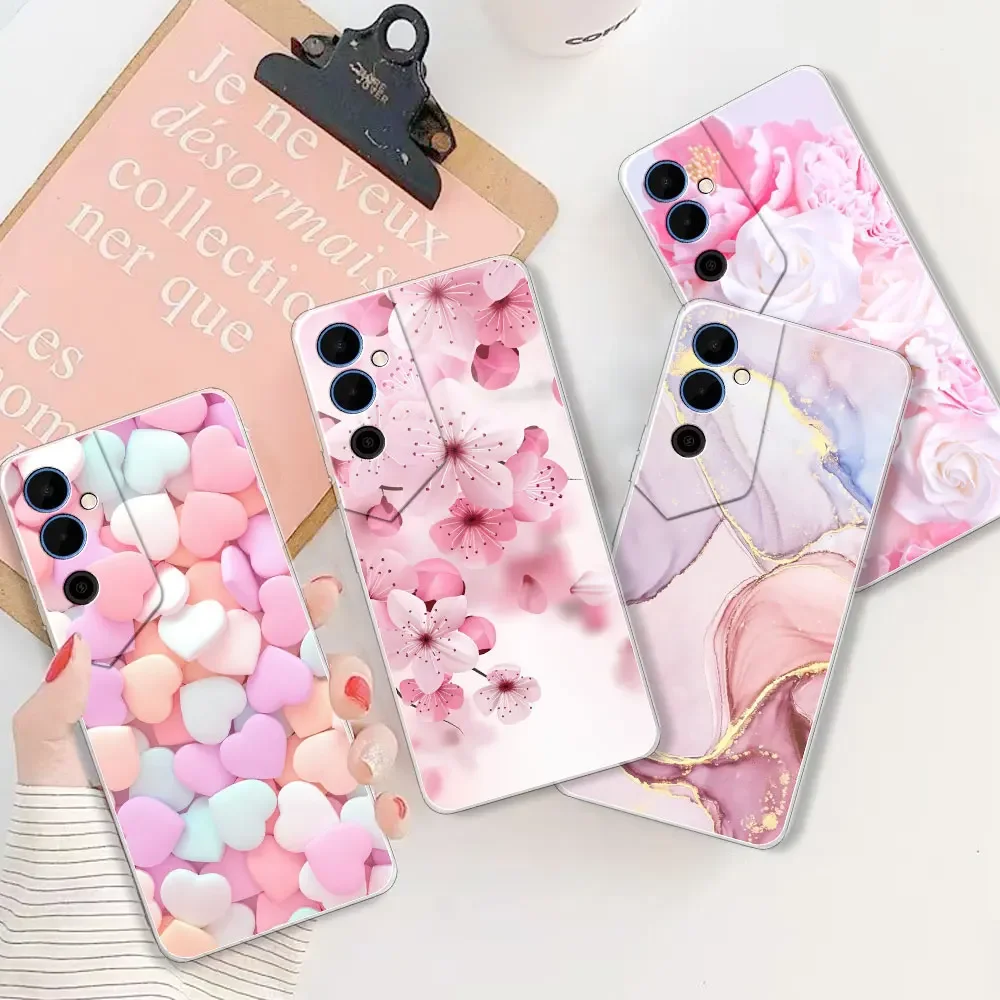 Clear Soft Silicone TPU Phone Case with Bumper Protection for Tecno Pova Neo Series