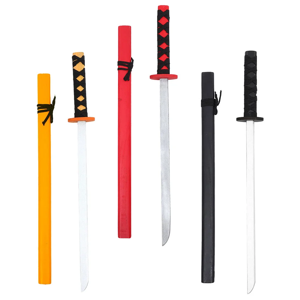 

Samurai Sword Toy Halloween Party Cosplay Wooden Katana Wood Samurai Sword Cosplay Prop Japanese Sword Kids Toy