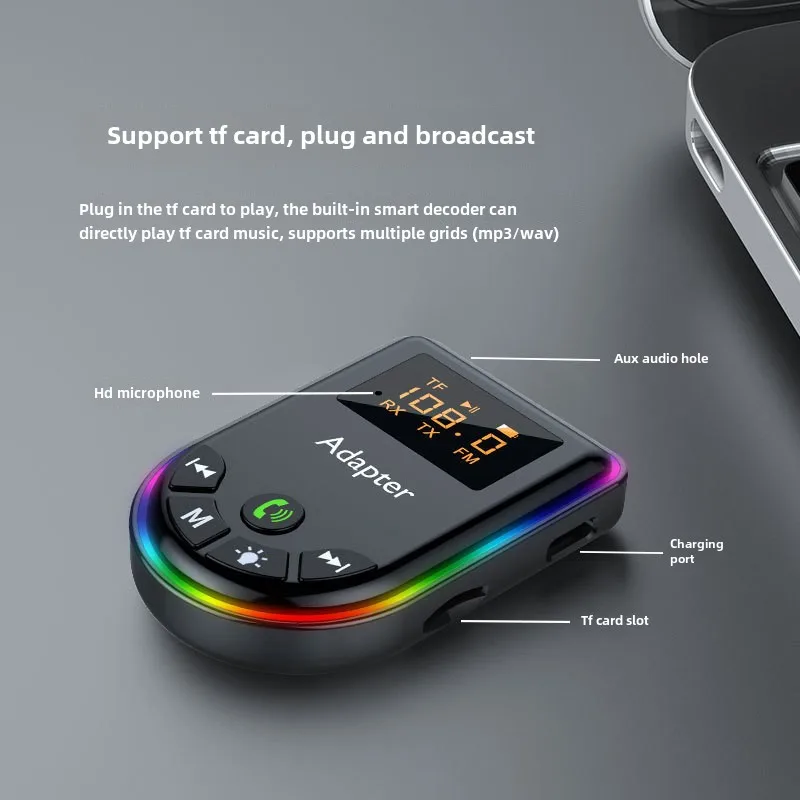Car Receive/transmit Adapter Bluetooth Aux Transmisor Bluetooth Aux Адаптер Стерео Mp3 Player receiver ldac 자동차 블루투스 리시버