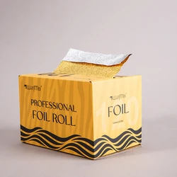 Gold Hair Foils for Highlighting - Premium Pop - Up Foil Sheets for Salon Professionals (Gold)