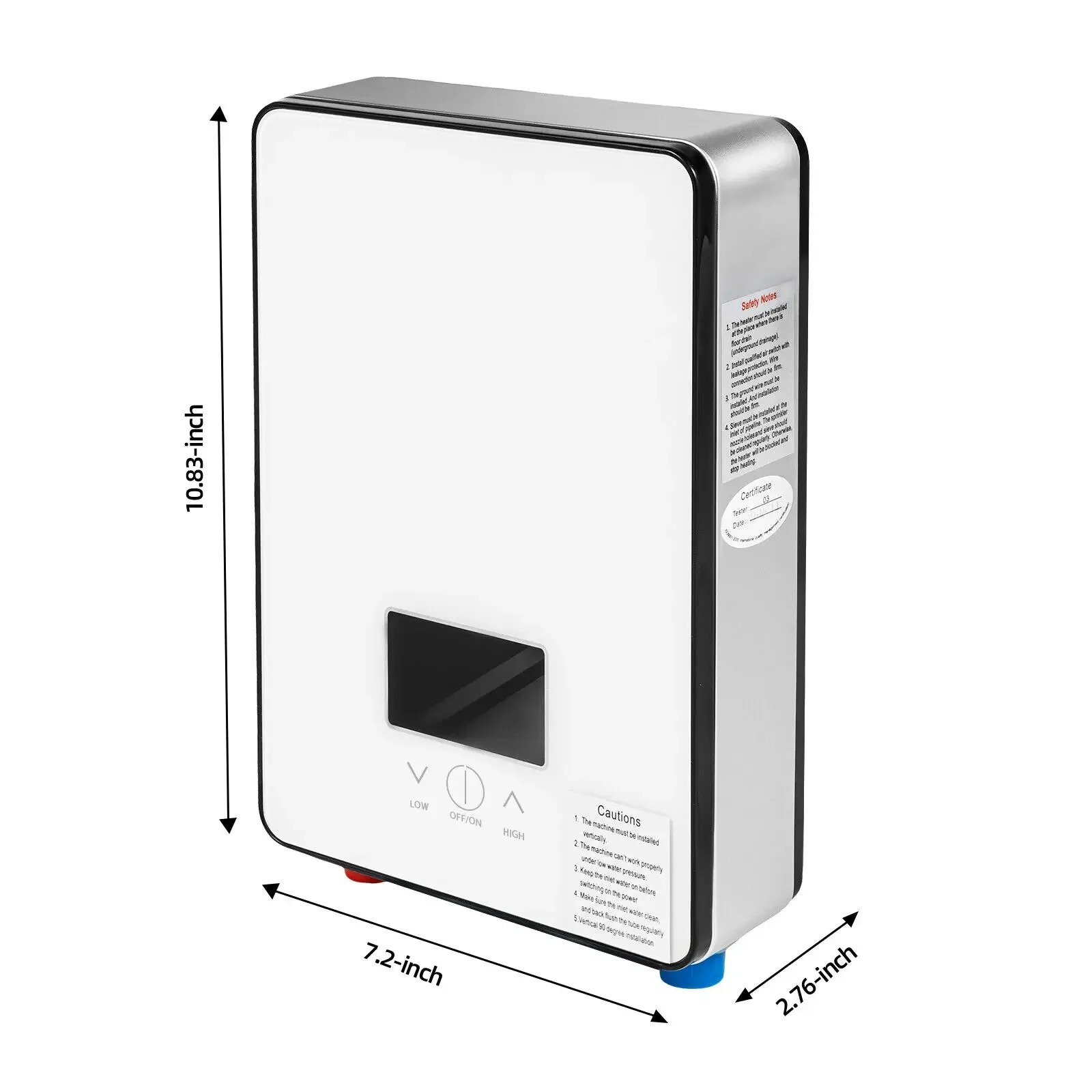 4500W 110V Energy-Efficient Instant Water Heater for Home, RV & Apartment Use, Complete with Shower Head