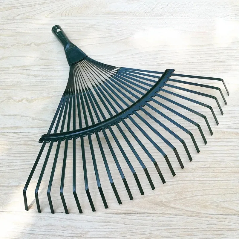 Garden Leaf Rake Hay Deciduous Farming Rake 22-tooth Garden Tool Without Handle Home Ripper Tool